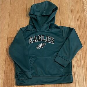 Kids Eagles Hooded Pullover Sweatshirt - Teal
